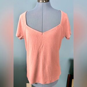 GAP Ladies sweetheart mauve tee, size XL